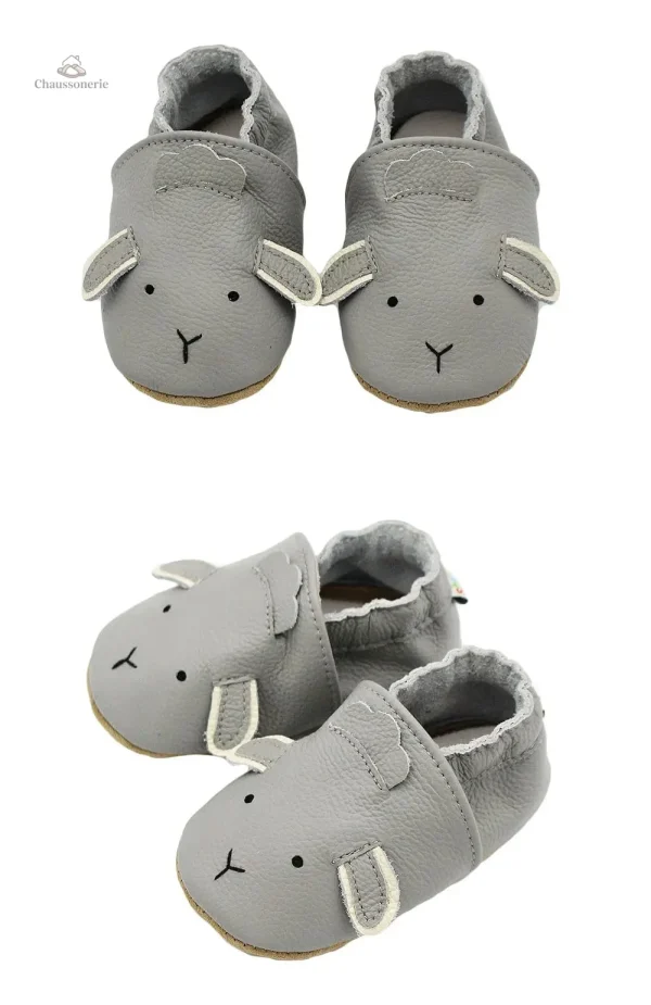 Chausson cuir bébé animaux - vue 21