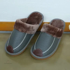 Chausson cuir synthétique pour un style décontracté