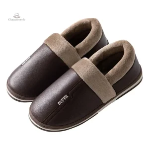 Chausson en Cuir Synthétique Homme, style moderne