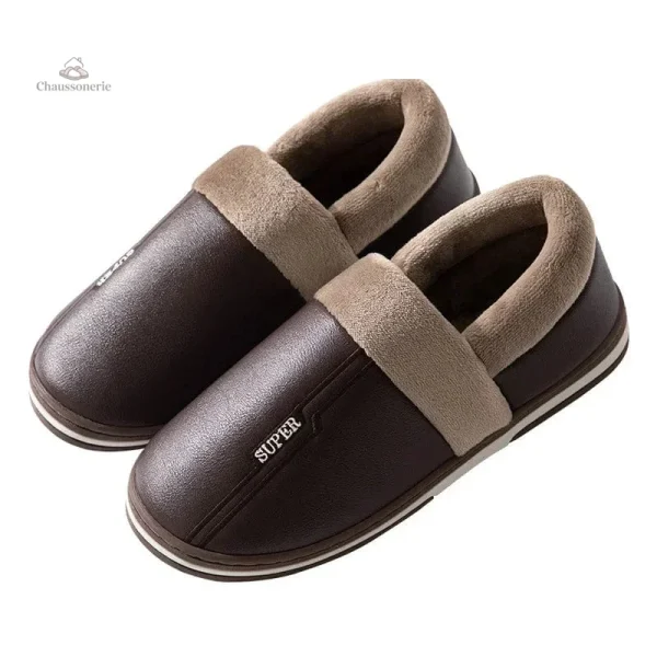 Chausson en Cuir Synthétique Homme, style moderne