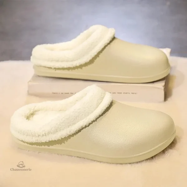 Chausson homme respirant en cuir synthétique