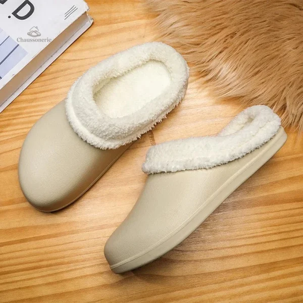 Chausson d'été en cuir synthétique pour homme