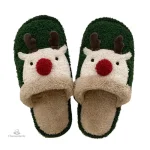 Chaussons de Noël Femme avec motifs joyeux et colorés