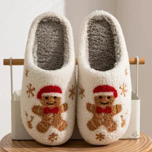 Chausson de Noël Femme Gingerbread