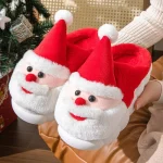 Chausson de Noël pour femme, design Père Noël amusant