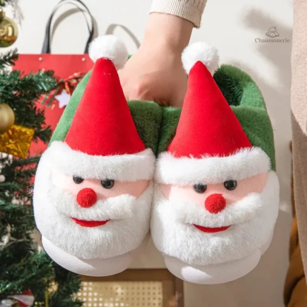 Chausson femme, style Noël, parfait pour les célébrations
