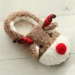Chausson de Noël féminin style petit renne