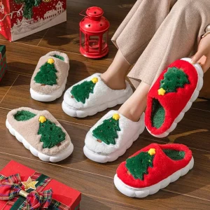 Chausson Noël Femme - Sapin