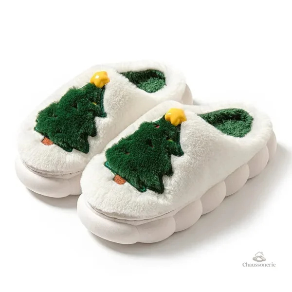 Chaussons festifs femme pour Noël