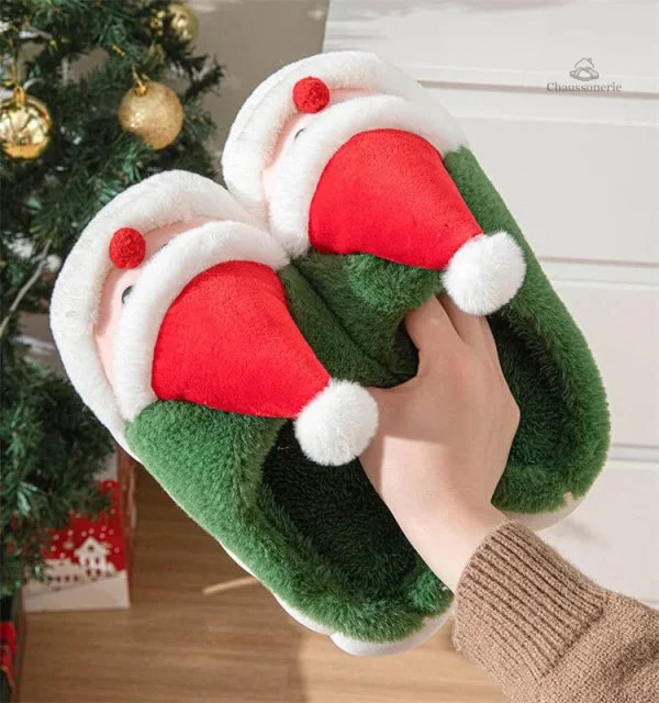 Chaussons amusants pour des soirées de Noël