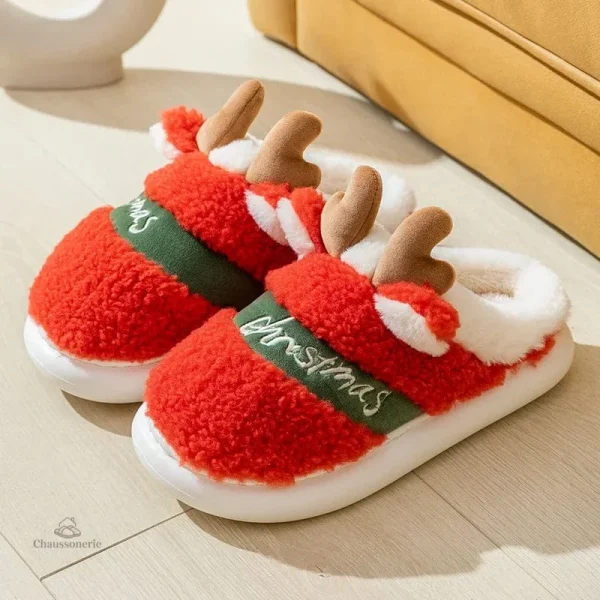Chaussons de Noël, un mélange de confort et de chaleur