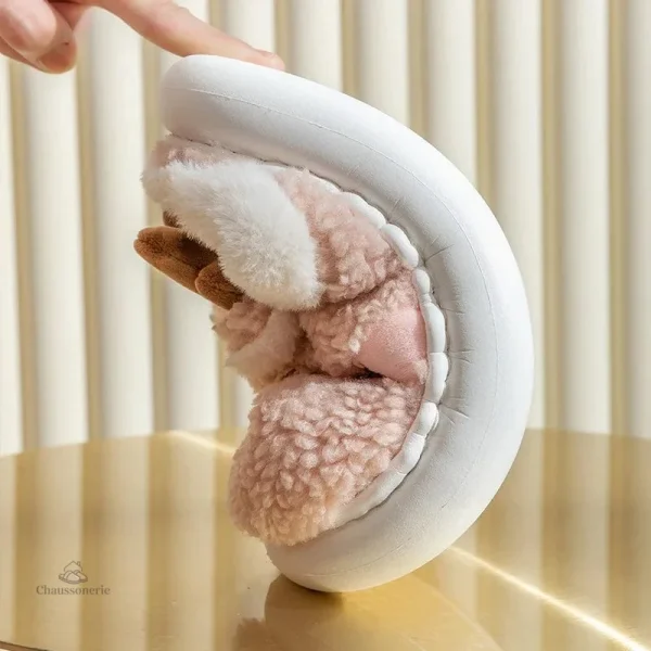 Chausson fourré pour des moments chaleureux à Noël