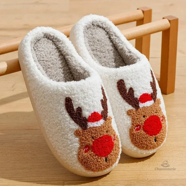 Chausson de Noël en forme de renne