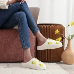 Chaussons d'hiver pour femme, motif fruité