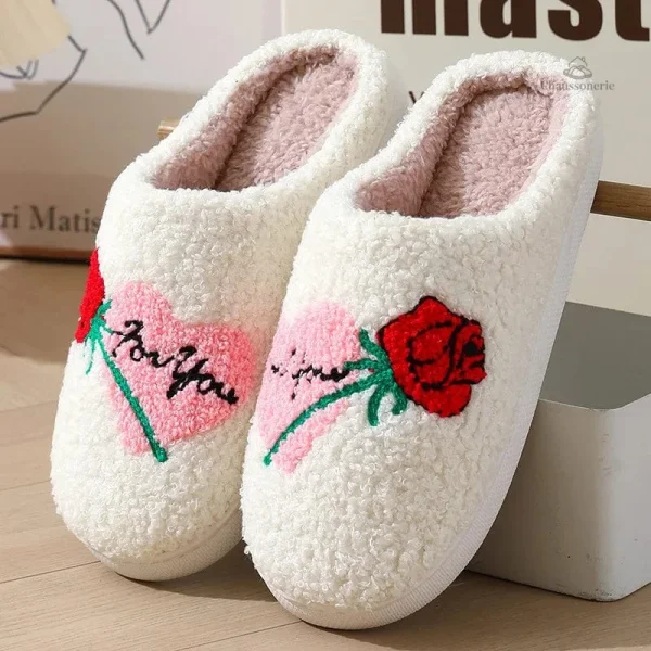 chausson-douillet-pour-femme-amour-1 Chausson Douillet Femme - Amour pour un hiver confortable