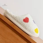 Chausson tendance hiver avec design cœur