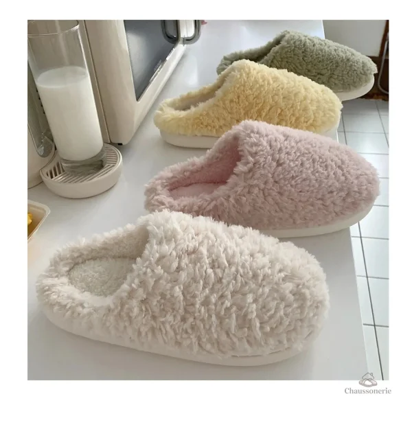 Chausson doux et chaud, essentiel de l'hiver