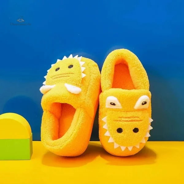 Chaussons garçon confortables, motif crocodile original