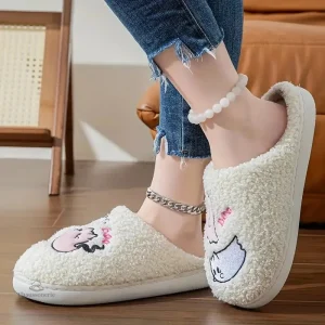 Chaussons colorés pour femme, design fantaisie unique