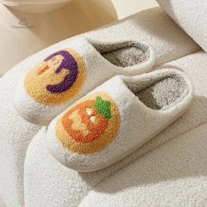 Chaussons originaux femme design Citrouille