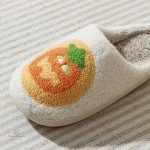 Chaussons femme amusants thème Citrouille