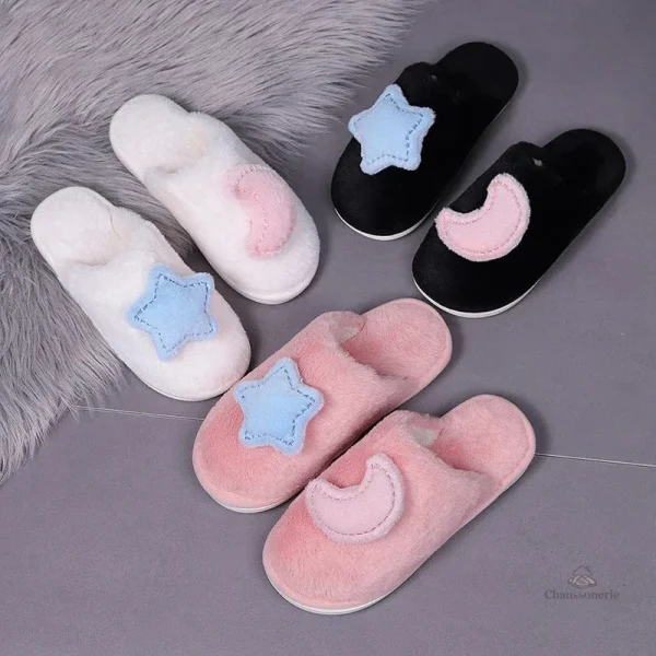 Chaussons confortables avec un design fantaisie