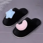 Chaussons doux à motifs pour femme