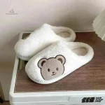 Chausson femme ourson pour des moments cocooning