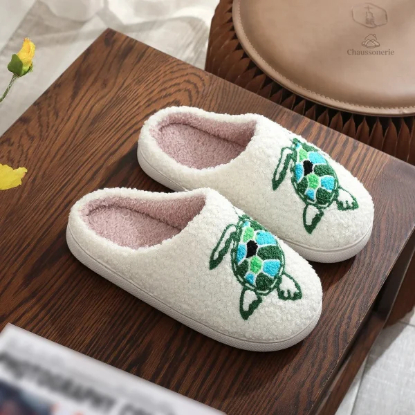 Chausson Animal Femme Tortue