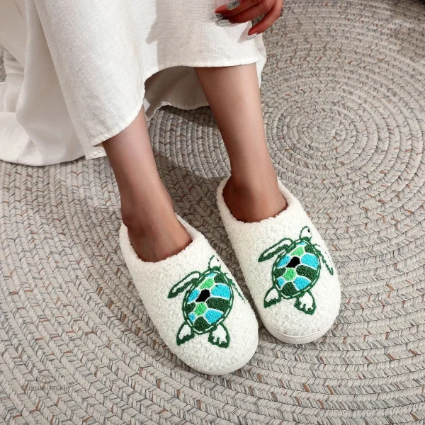 Chausson Femme au Design de Tortue