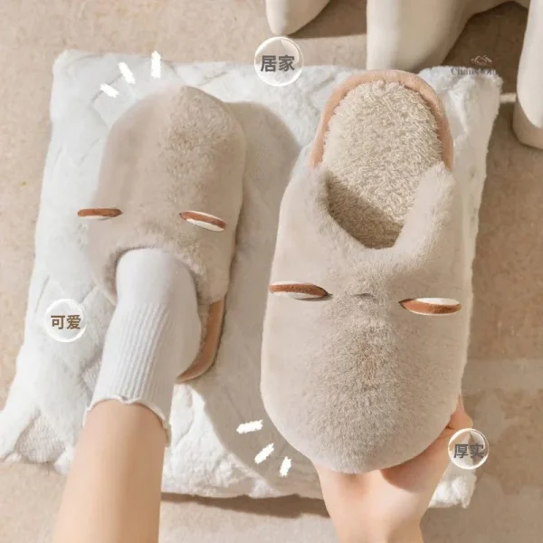 Chausson Femme Style Animaux Fourré