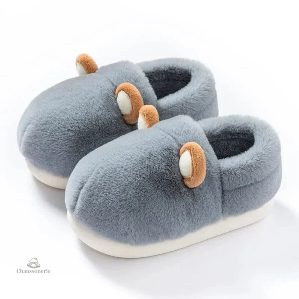 Chaussons à Petites Oreilles pour Femme