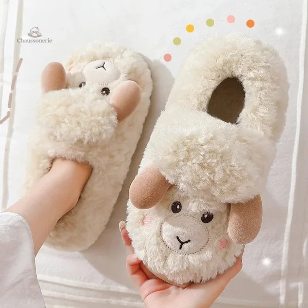 Chaussons originaux femme en mouton, style et douceur au quotidien