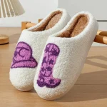 Chausson tendance femme couleur mauve