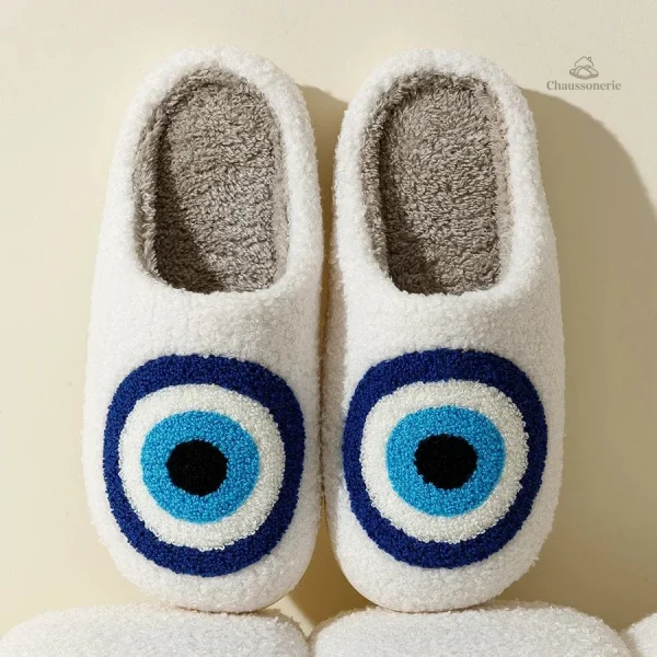 Chaussons Originaux Femme avec design Oeil Grec