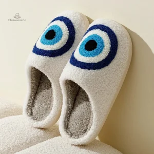 Chaussons pour Femme au style unique Oeil Grec