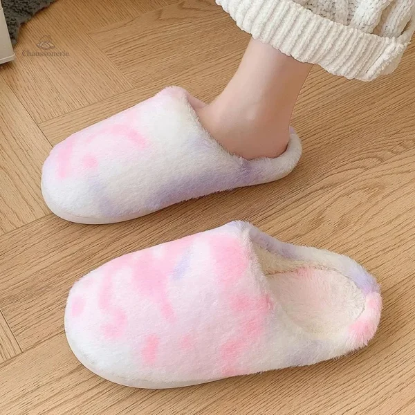 Chaussons Femme avec motif tie et dye