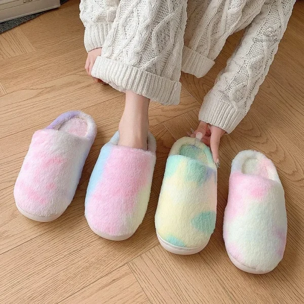 Chaussons Femme tendance tie et dye