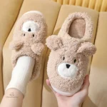 Chausson Femme Ours Original et Amusant