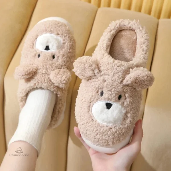 chausson-femme-rigolo-ours-1 Chausson Femme Ours Original et Amusant