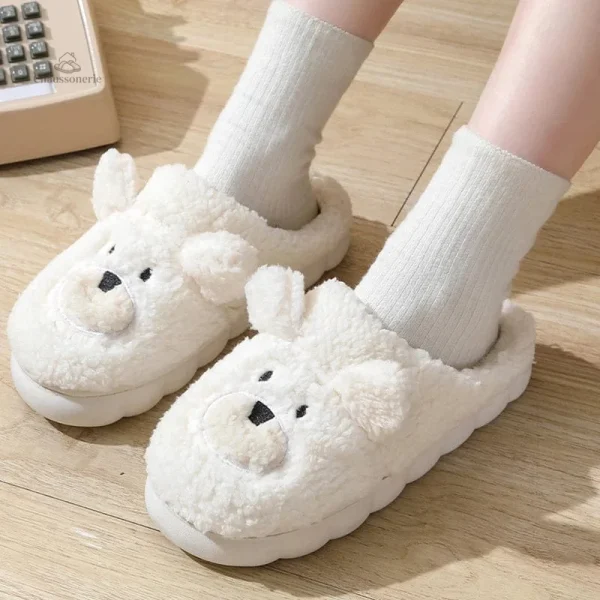 Chausson Rigolo Femme Ours en peluche