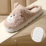Chausson Femme amusant en forme d'ours