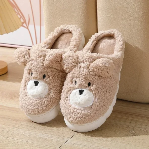Chausson Ours pour Femme, confort assuré