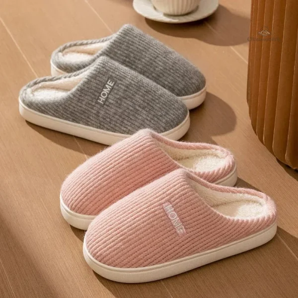 Chaussons chauds et confortables pour femme