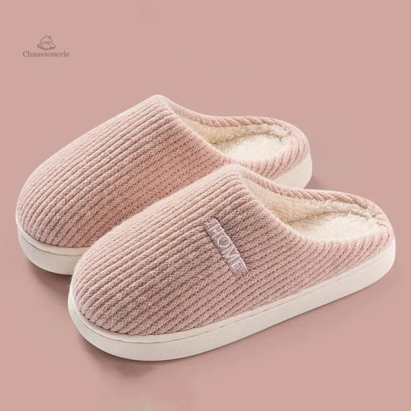 Chausson femme douillet pour un confort optimal