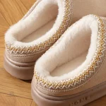Chaussons Confortables pour Femme en Hiver