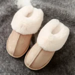 Confortables chaussons d’hiver pour femme, style tendance