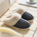 Chaussons douillets pour femme, mode et chaleur