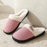 Chausson femme en tissu doux, parfait pour le foyer