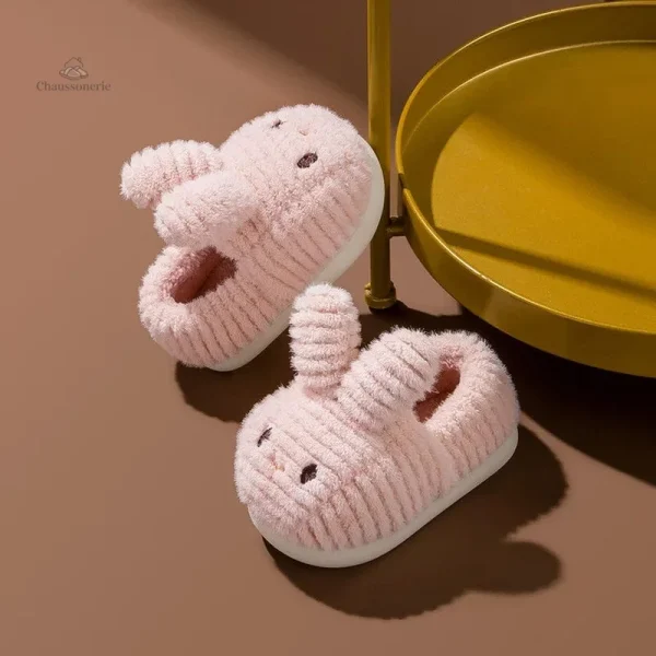 Chaussons fille design lapin pour enfants